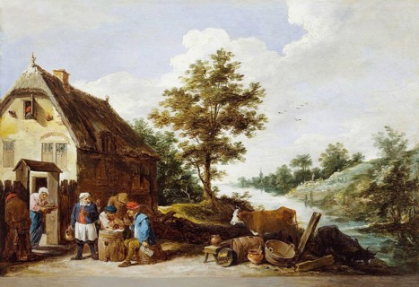 An Inn by the River (ca. 1645-1650), painting by David Teniers (baptised 15 December 1610 in