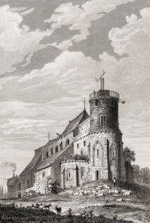 The Basilica of the Sacred Heart of Paris, Montmartre, Paris, antique steel engraved print, 1831