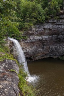 Desoto Falls on the Little River at Desoto State park near Mentone, Alabama