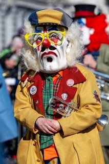 Guggenmusik clown trumpet