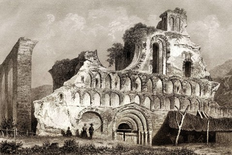 St Botolph's Priory, a Medieval Augustinian religious house in Colchester, Essex, England, 18th