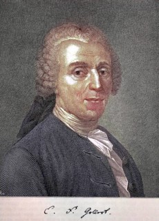 Christian Fürchtegott Gellert, 4 July 1715, 13 December 1769, was a German poet and moral