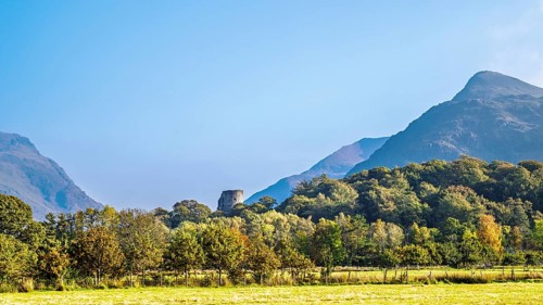 Autumn colors over Llanberis, Llywelyn, North Wales, UK