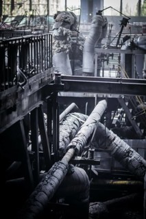 Annalena Bärbock (Alliance 90/The Greens), Federal Foreign Minister, visits a power plant destroyed