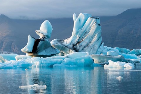 Iceland, Northern Europe, glacier, Jökularson, glacial lake, calved glacier, ice sculptures, ice