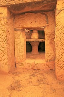 Mnajdra neolithic megalithic prehistoric temple complex site, Malta