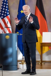 Joe Biden (46th President of the United States) after receiving the special grade of the Grand