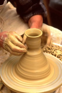 Hands of pottery