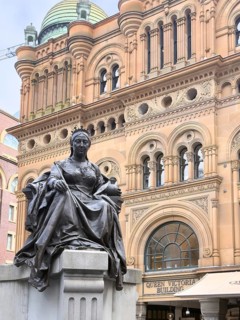 Queen Victoria Building with Queen Victoria Statue, Sydney, Australia, Oceania