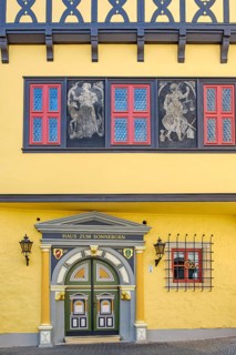 Historic monument Haus Zum Sonneborn, now used as a wedding house and registry office, in the