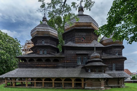 St. George Orthodox Church, around 1500, wooden church, Drochobych, Ukraine
