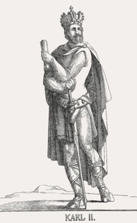 Charles the Bald, Karl II., Charles II dit le Chauve, 823-877, the King of West Francia, King of