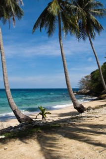 Konkare Bay on Racha Yai Island off the southern tip of the Thai holiday island Phuket, Thailand,