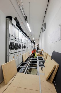 Oberhausen, Ruhr area, North Rhine-Westphalia, Germany - switchgear, electrical installation in