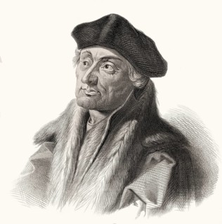 Erasmus Desiderius von Rotterdam, 1465, 1536, a Dutch humanist, theologian, philosopher, scholar