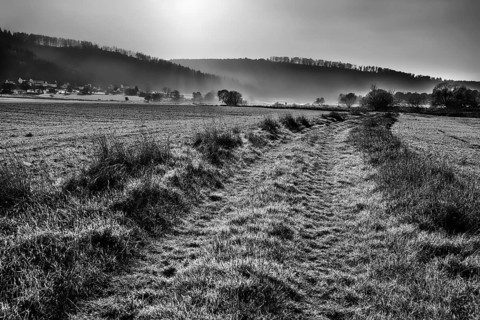 Waldensian village of Gewissenruh, Oberweser, Upper Weser Valley, Weser Uplands, Weserbergland,