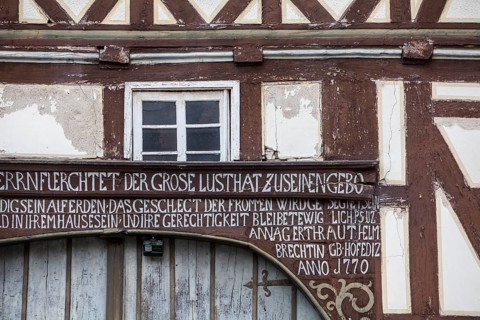 Old timber-framed house, built 1770, Germany