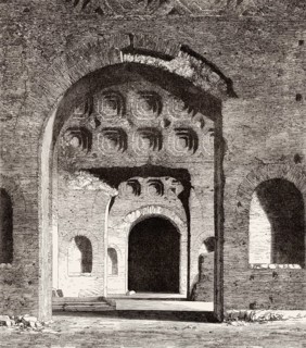 The Basilica of Maxentius and Constantine, Rome, Italy, 19th Century