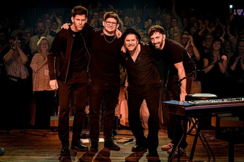 Johannes Oerding and band give their first concert after a long break and in connection with his