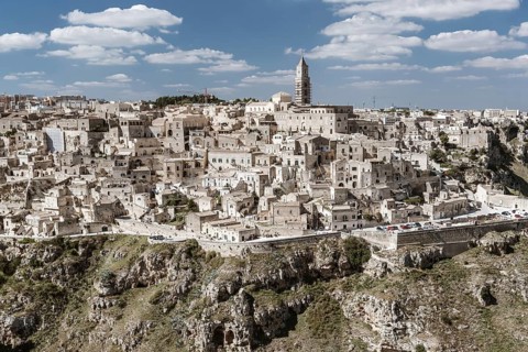 Matera in region Bazylikata, Italy - commonly referred to as town carved out of the rock
