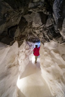 Volcanic tunnel, Fundación César Manrique, César Manrique Foundation, interior view, Tahíche,