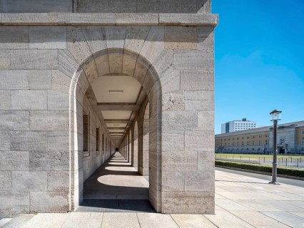 Arcades at the Thuringian State Administration Office, built as a Gauforum in the Third Reich,