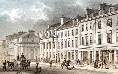East Side of St Andrew's Square, Edinburgh, Scotland, 19th century, from Modern Athens by Th. H.