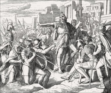 Judas Maccabee, Old Testament, by Julius Schnorr von Carolsfeld