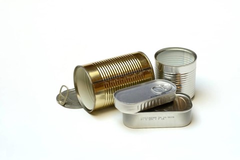 Various tin cans, tin cans