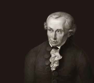 Immanuel Kant, 1724, 1804, German philosopher of the Enlightenment, digital edited according to