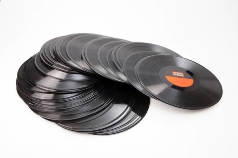 Old vinyl records