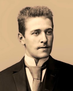 Hugo von Hofmannsthal, 1874-1929, Austrian novelist and poet, digital edited according to a