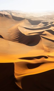 Aerial view, Dramatic sand dunes in the Namib Desert, Namib Naukluft Park, Namibia