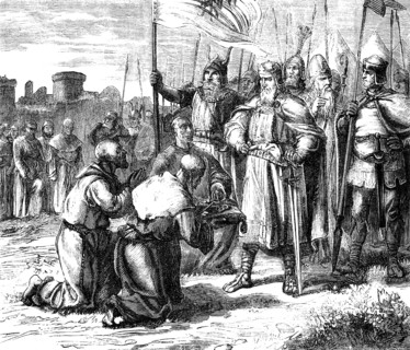 Charlemagne 747-814, King of the Franks, after the Siege or Battle of Pavia in 774