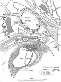 Siege of Ciudad Rodrigo, Wellington's campaign in Spain, 19 January 1812, Peninsular War, From