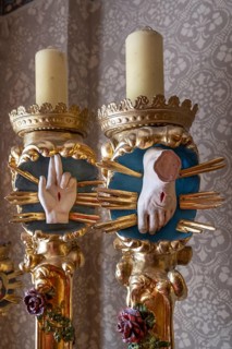 Processional staffs around 1750 for the procession, Häckerhaus built in 1793, today the