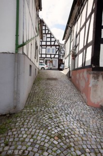 Historic town centre, Alter Flecken, Freudenberg, Siegerland region, North Rhine-Westphalia,
