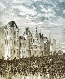 Proclamation of the Communards on 28 March 1871, Paris Commune or La Commune de Paris, Paris,