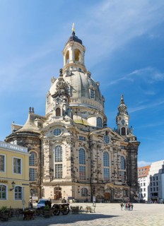 Church of Our Lady, exterior view from the north, Dresden, Saxony, Germany