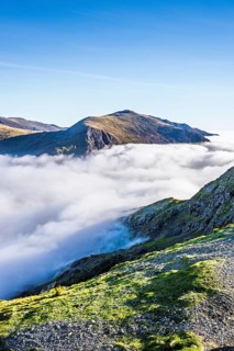 Snowdon Massif, Snowdon Range, Snowdonia, North Wales, UK