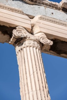 Column at the Erechtheion Temple, Acropolis, Athens, Greece