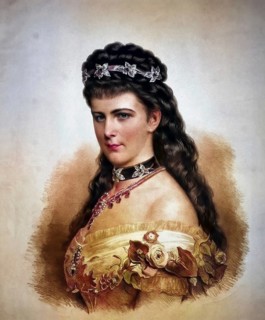 Empress Elisabeth of Austria (1837-1898), Historical, digitally restored reproduction from a 19th