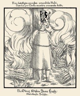 Burning of Jan Hus at the stake in Konstanz, 1415