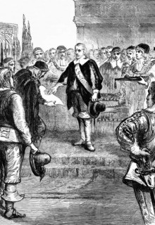 Oliver Cromwell, Captain-General of the Forces of England, Scotland and Ireland, took the oath in