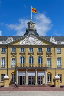 Baden State Museum in the Karlsruhe Castle, front view, Karlsruhe, Baden-Württemberg, Germany