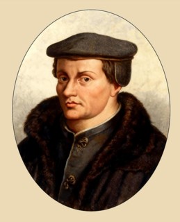 Thomas Müntzer, 1489 – 1525, German preacher and theologian, digitally edited after a print by