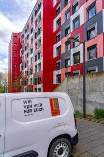 Student hall of residence of the Studierendenwerk Essen-Duisburg in Essen, over 310 furnished rooms