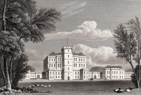 Gordon Castle, near Fochabers in Moray, Scotland, 19th century, from Modern Athens by Th. H.