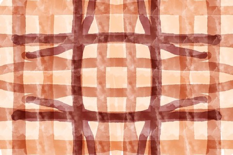 A versatile abstract watercolor grid pattern in warm earth tones, with overlapping lines and soft