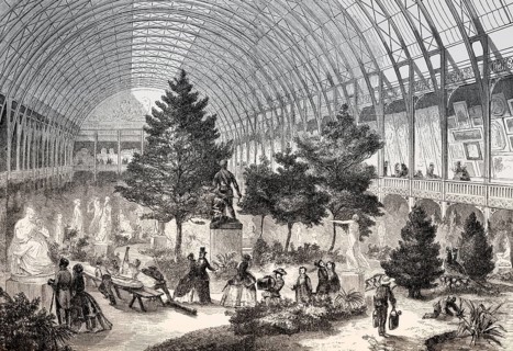The Salon, the official art exhibition of the Académie des Beaux-Arts, Paris, France, 1857